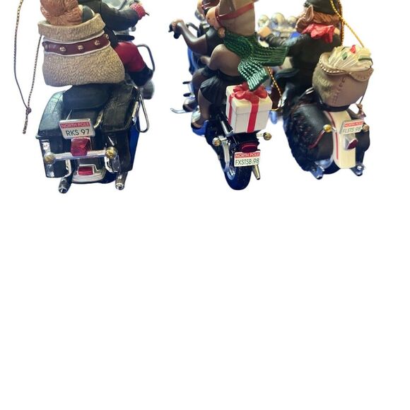Harley Davidson King Of The Road Christmas Ornament 97-98 - 3 Ornaments - Picture 3 of 11